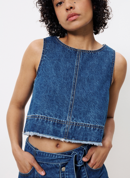 TOP DAFNE BLEU JEAN